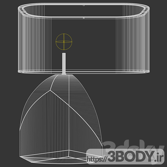 مدل سه بعدی چراغ رومیزی عکس 3