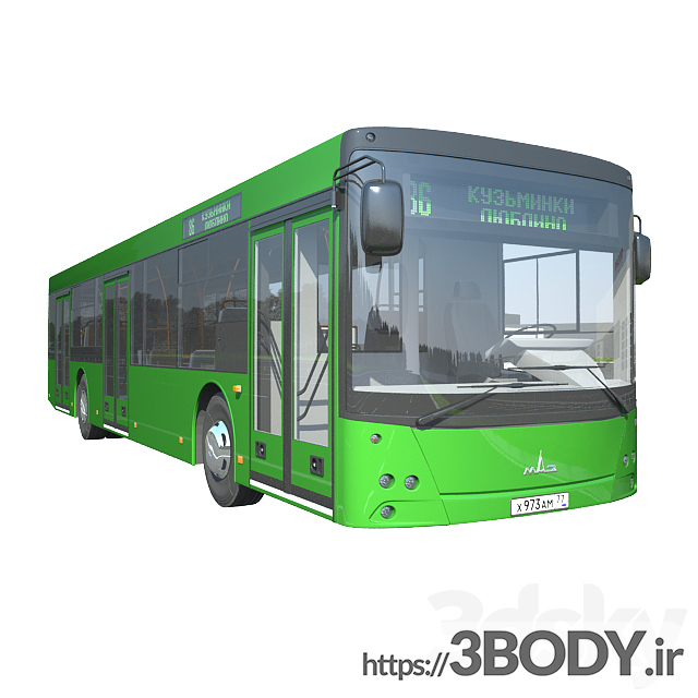 مدل سه بعدی اتوبوس عکس 1