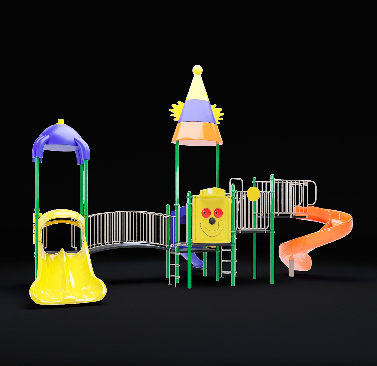 مدل سه بعدی پارک کودک عکس 2
