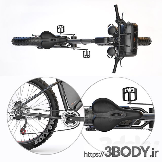 مدل سه بعدی دوچرخه کوهستانی عکس 2