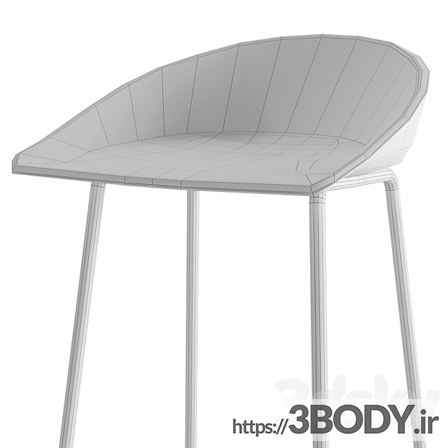 مدل سه بعدی صندلی مدرن عکس 6
