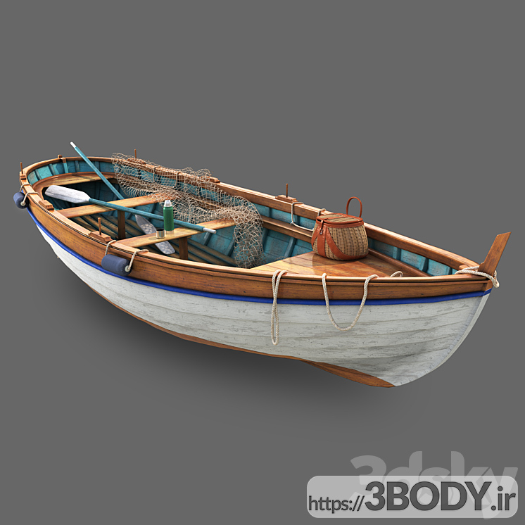 مدل سه بعدی قایق ماهیگیری عکس 1