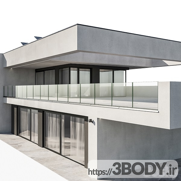 مدل سه بعدی خانه مدرن عکس 5