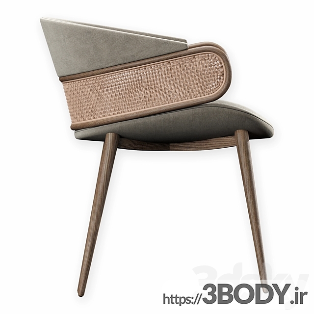 مدل سه بعدی صندلی مدرن عکس 2