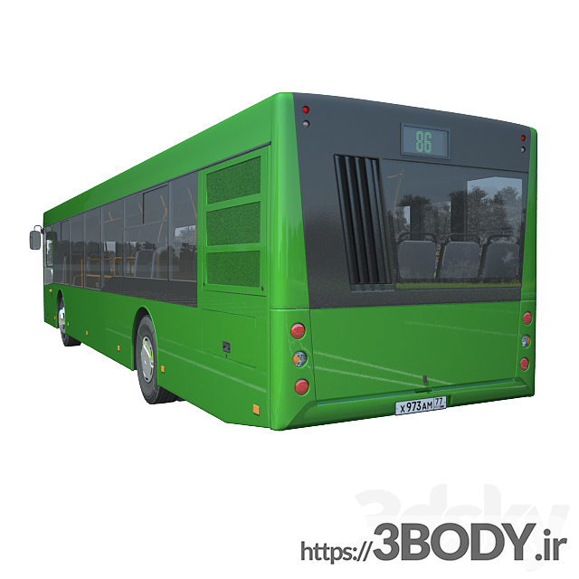 مدل سه بعدی اتوبوس عکس 3