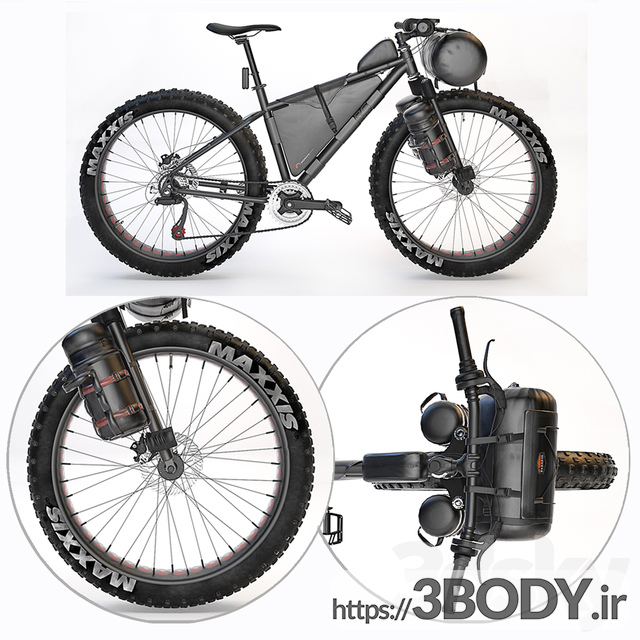 مدل سه بعدی دوچرخه کوهستانی عکس 3