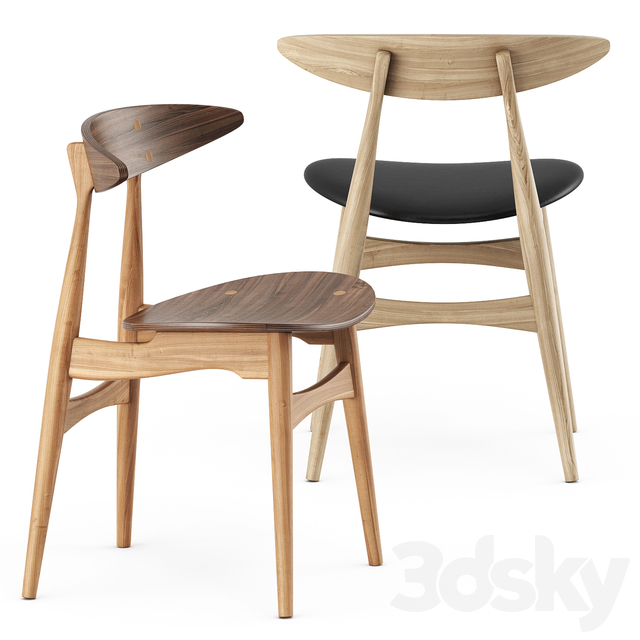 آبجکت سه بعدی میز و صندلی چوبی عکس 4