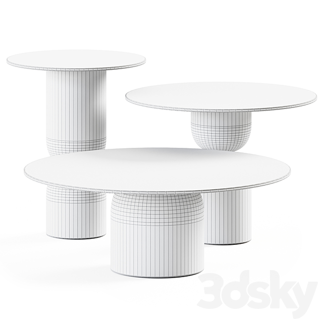آبجکت سه بعدی میز کافه عکس 2