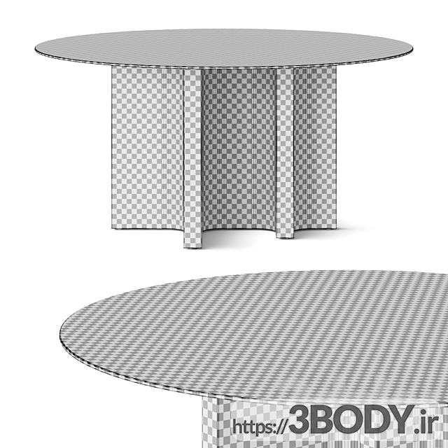 مدل سه بعدی میز مدرن عکس 4