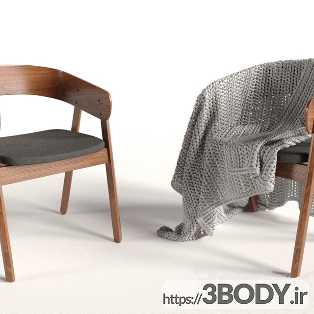 آبجکت سه بعدی  ست میز و صندلی عکس 2