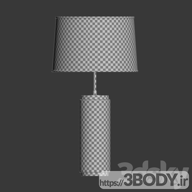 آبجکت سه بعدی چراغ رومیزی عکس 4