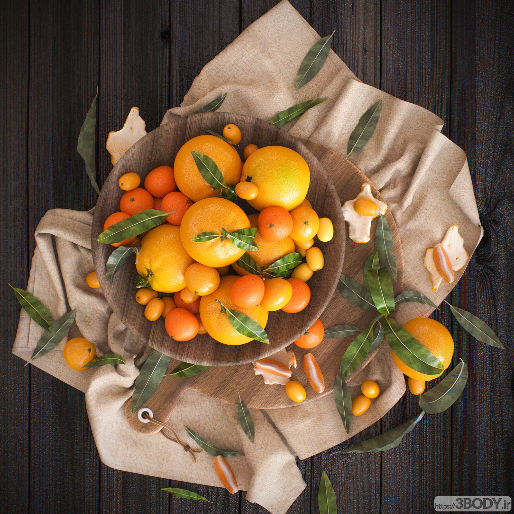 آبجکت میوه پرتقال عکس 2