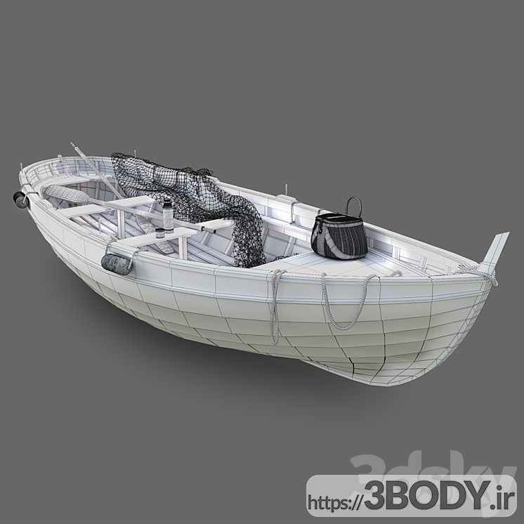 مدل سه بعدی قایق ماهیگیری عکس 2