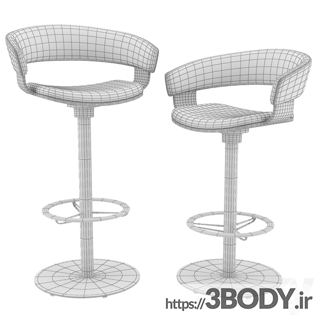 آبجکت سه بعدی صندلی اوپنی عکس 2