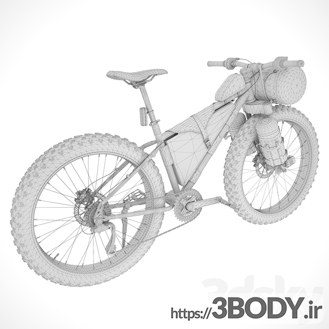 مدل سه بعدی دوچرخه کوهستانی عکس 1