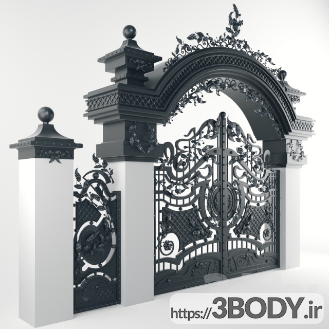 مدل سه بعدی دروازه ورودی عکس 1