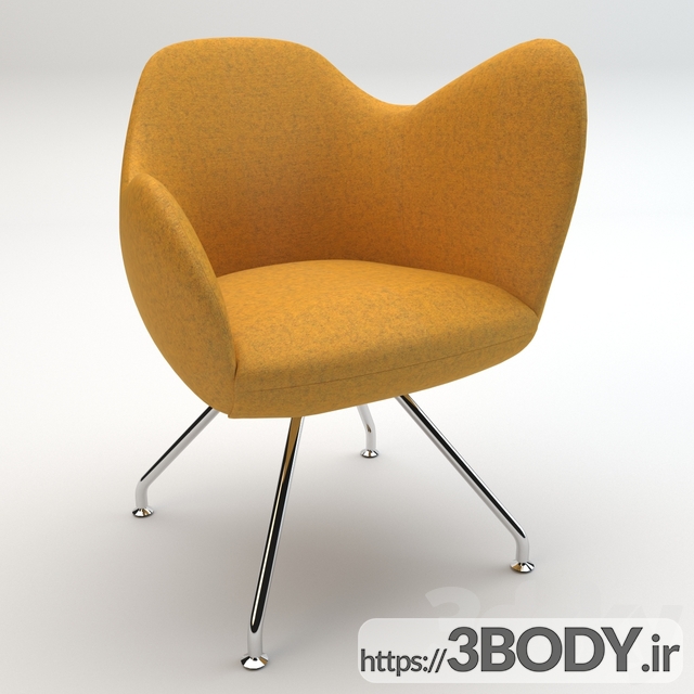 آبجکت  سه بعدی صندلی راحتی عکس 2