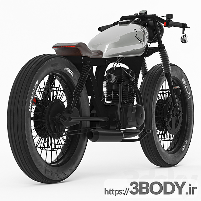 آبجکت سه بعدی موتورسیکلت هوندا عکس 3