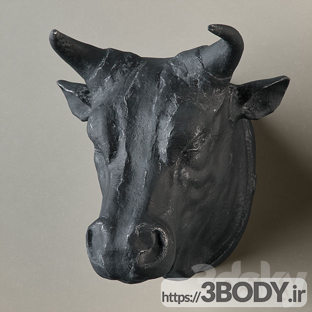 آبجکت سه بعدی مجسمه گاو عکس 1