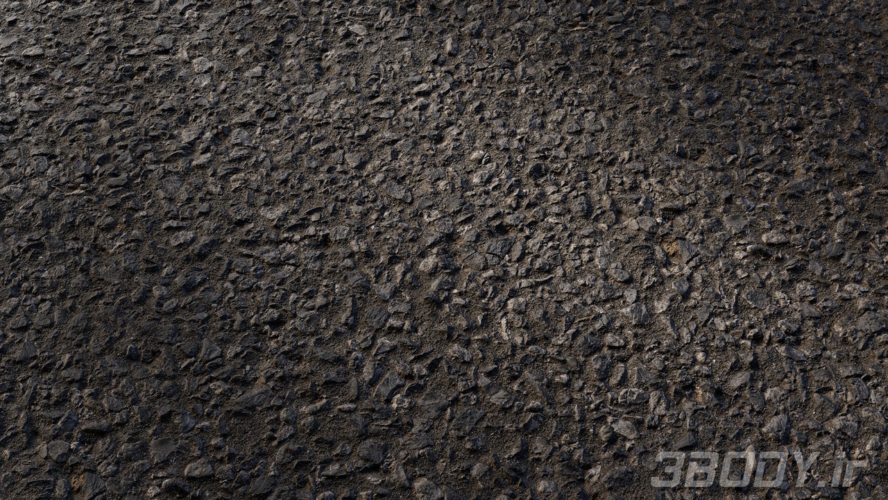 متریال آسفالت زبر coarse asphalt عکس 1