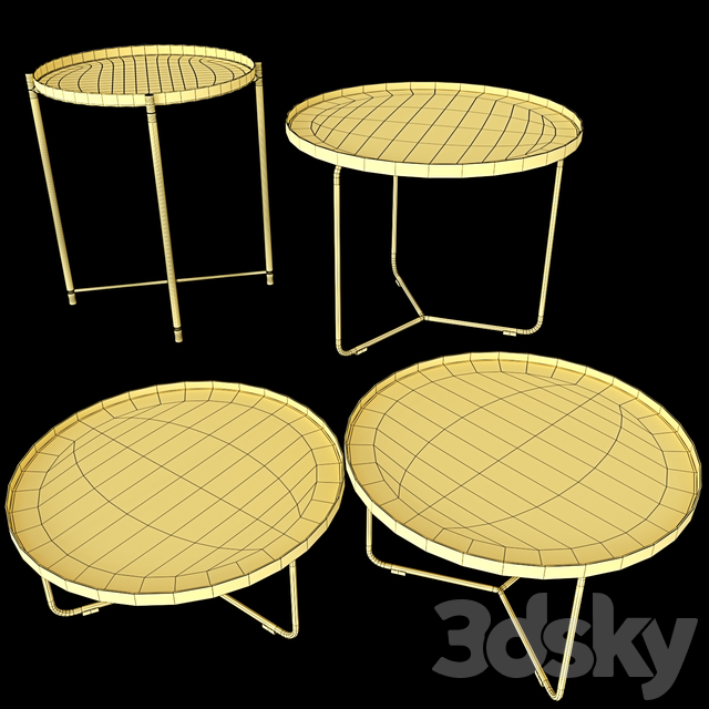 آبجکت سه بعدی ست میز برای تری دی مکس عکس 4