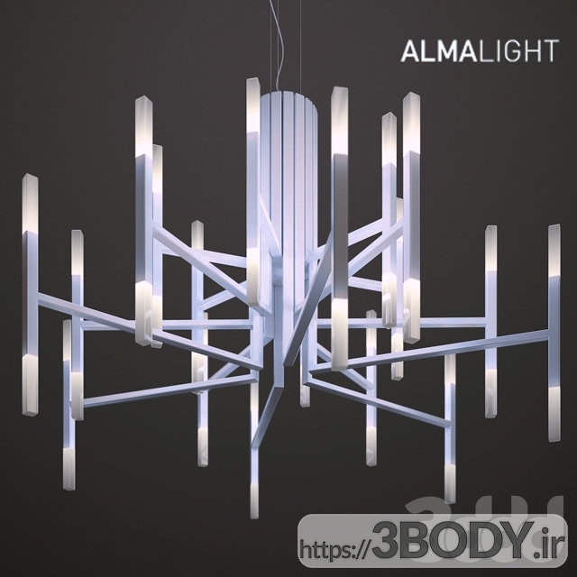 آبجکت ۳ بعدی  لوستر نور توسط Almalight عکس 3
