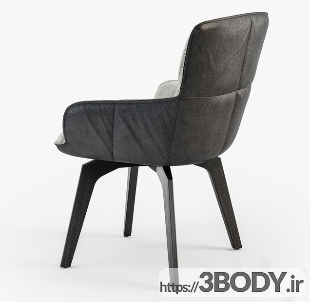 مدل سه بعدی  صندلی راحتی عکس 3