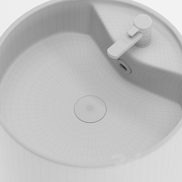 آبجکت سه بعدی روشویی حمام عکس 2