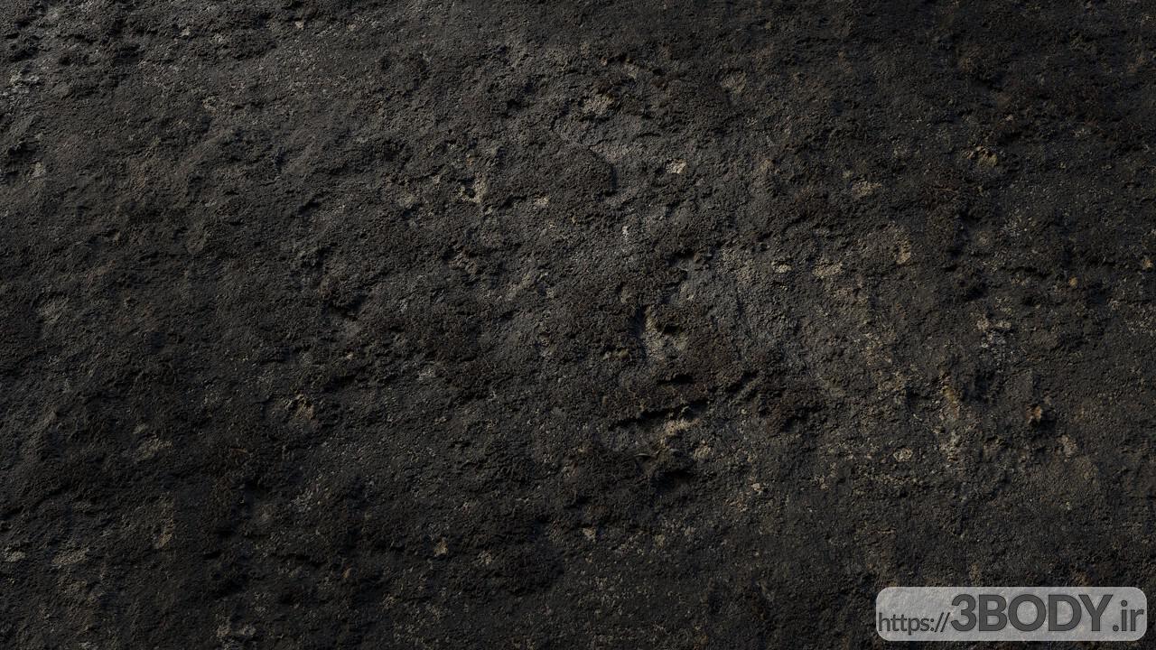 متریال صخره ناهموار   سیاه عکس 1