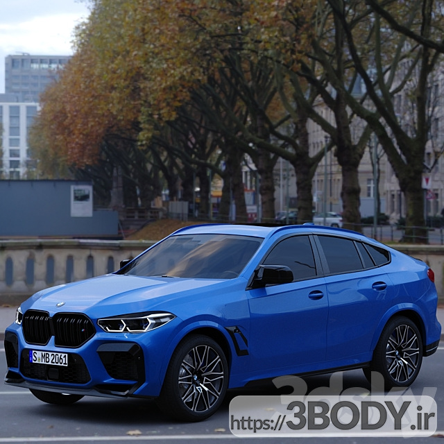 مدل سه بعدی اتومبیل مسابقه BMW X6-M عکس 3