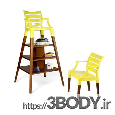 مدل سه بعدی اسکچاپ- صندلی چهار پایه عکس 2