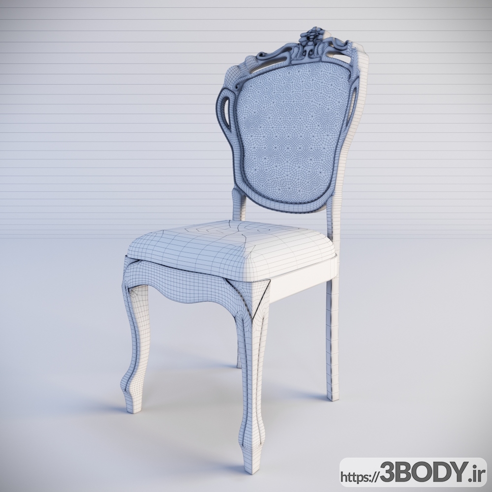 آبجکت سه بعدی  صندلی عکس 3