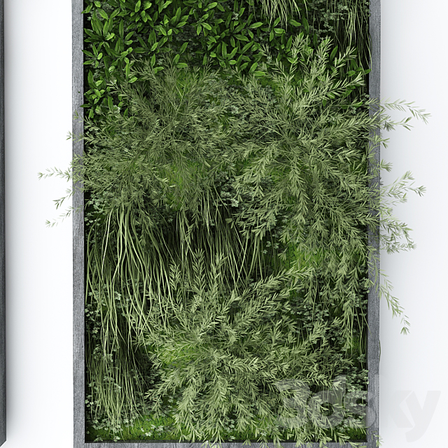 آبجکت سه بعدی گل و گیاه دیواری عکس 5
