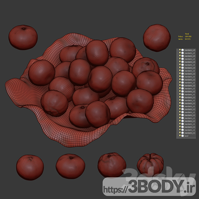 مدل سه بعدی میوه عکس 7