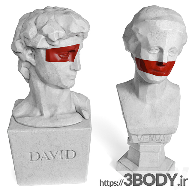مدل سه بعدی مجسمه دیوید و ونووس عکس 5