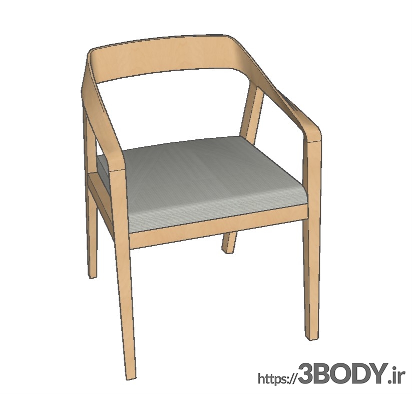 مدل سه بعدی اسکچاپ - صندلی عکس 1