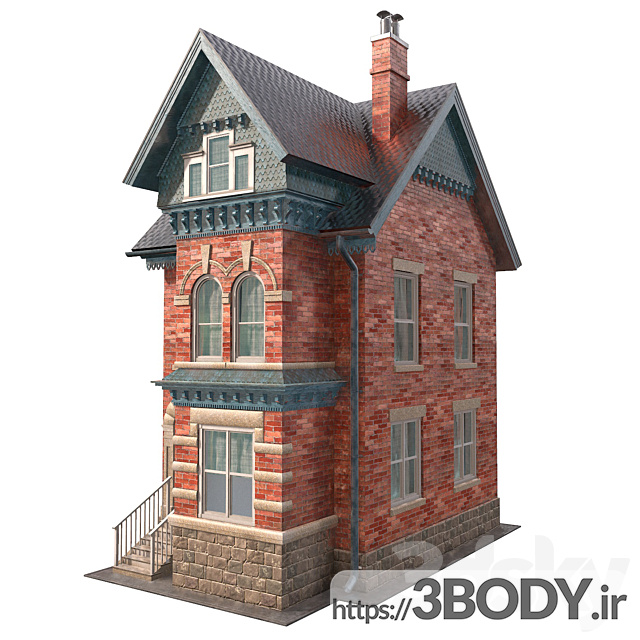 مدل سه بعدی خانه ویکتوریا عکس 2