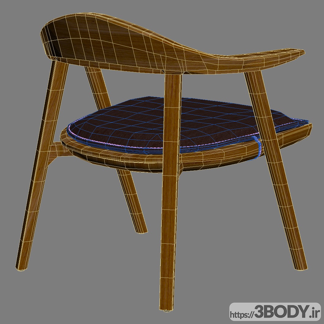 آبجکت سه بعدی صندلی راحتی عکس 6