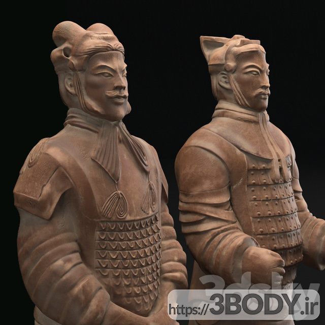 مدل سه بعدی مجسمه سرباز عکس 2