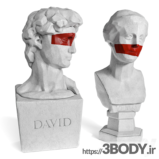 مدل سه بعدی مجسمه دیوید و ونووس عکس 4