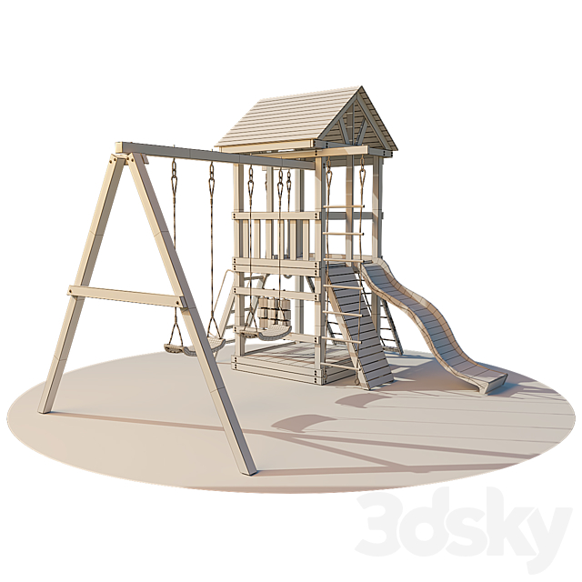 مدل سه بعدی پارک کودک عکس 3