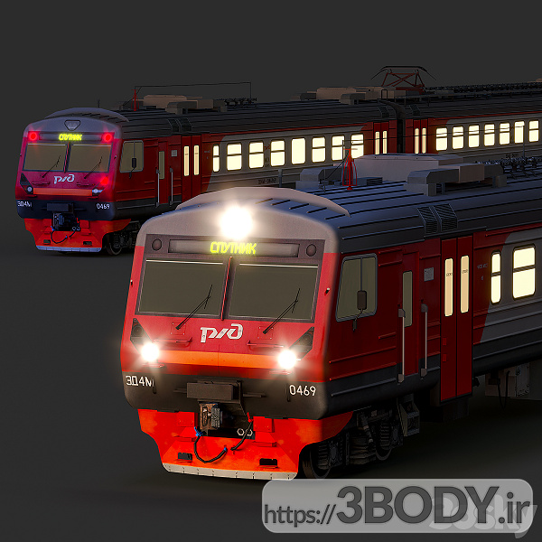 مدل سه بعدی قطار روسی عکس 3