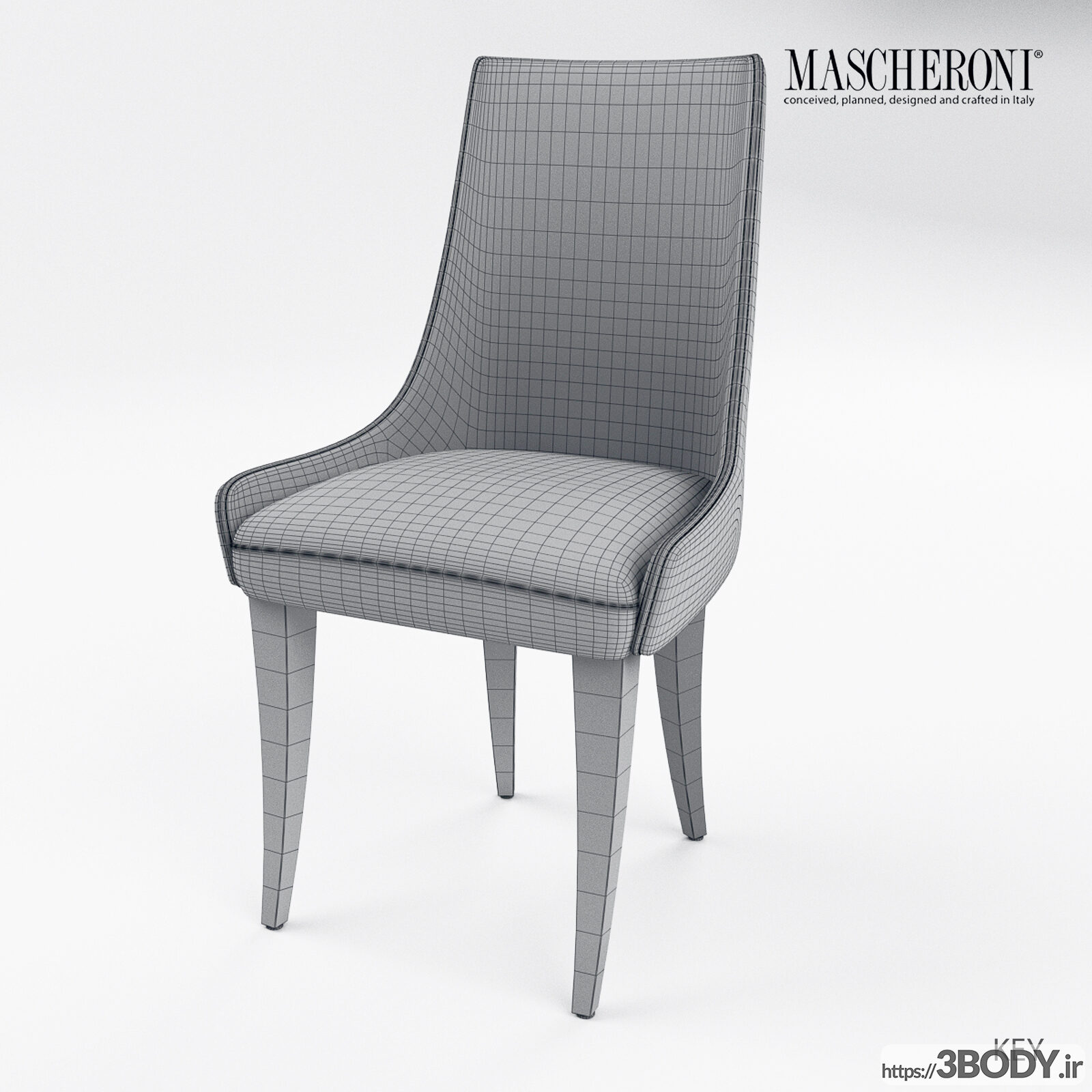 مدل  سه بعدی صندلی چرمی عکس 3