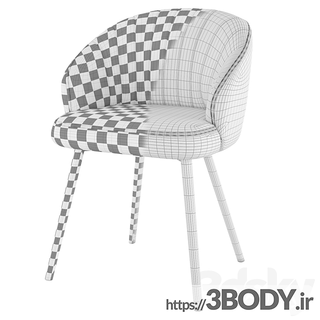 مدل سه بعدی صندلی راحتی عکس 2