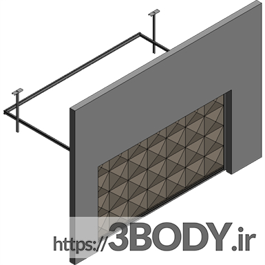 مدل سه بعدی اسکچاپ - درب گاراژ عکس 2