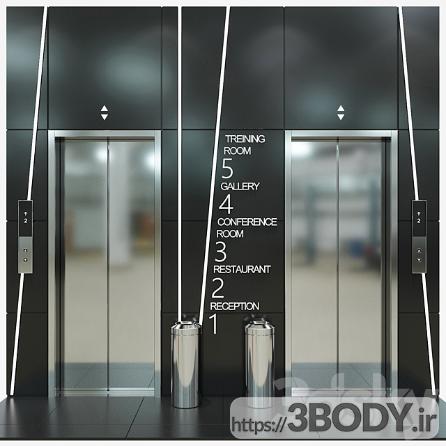 مدل سه بعدی آسانسور عکس 5