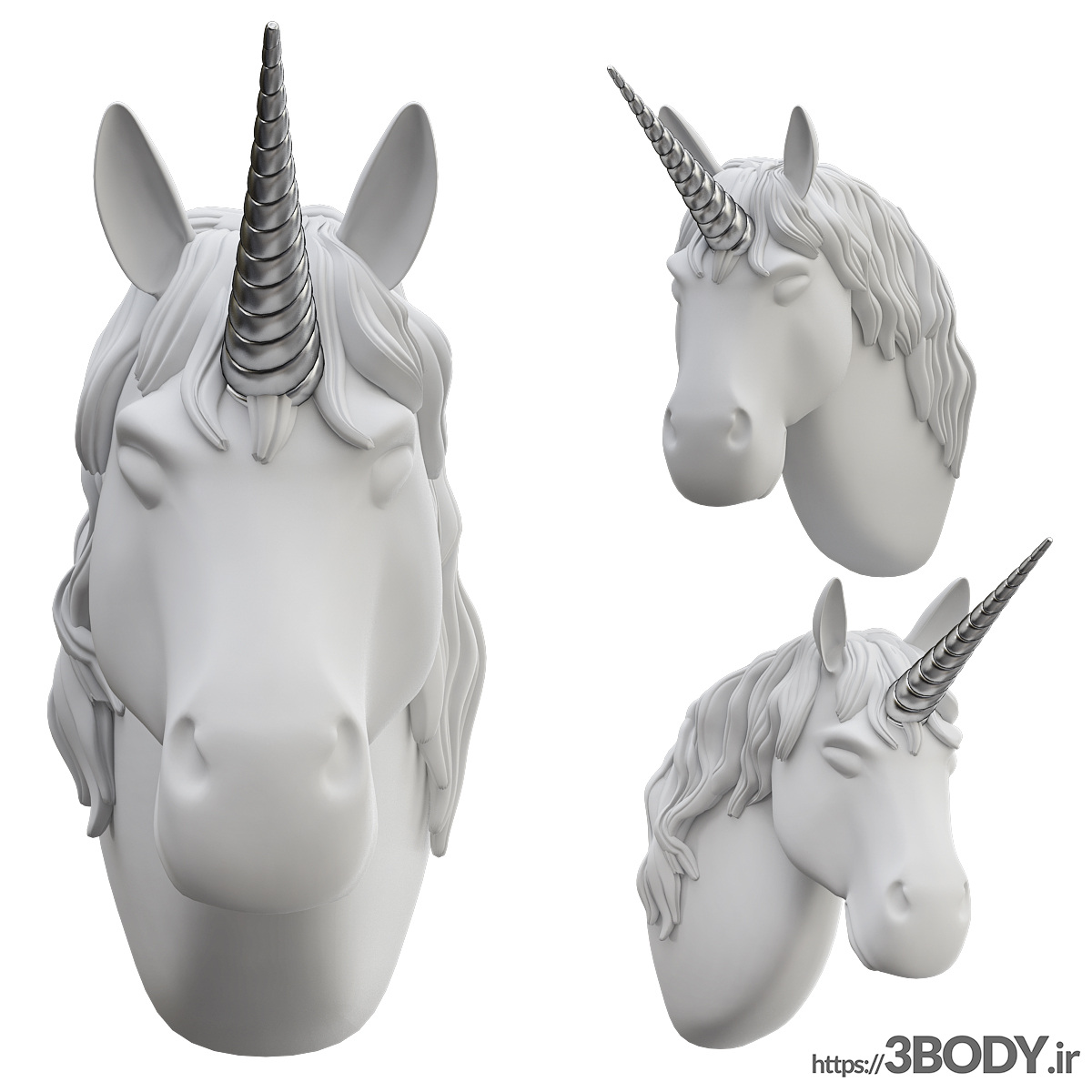 مدل سه بعدی مجسمه اسب عکس 1