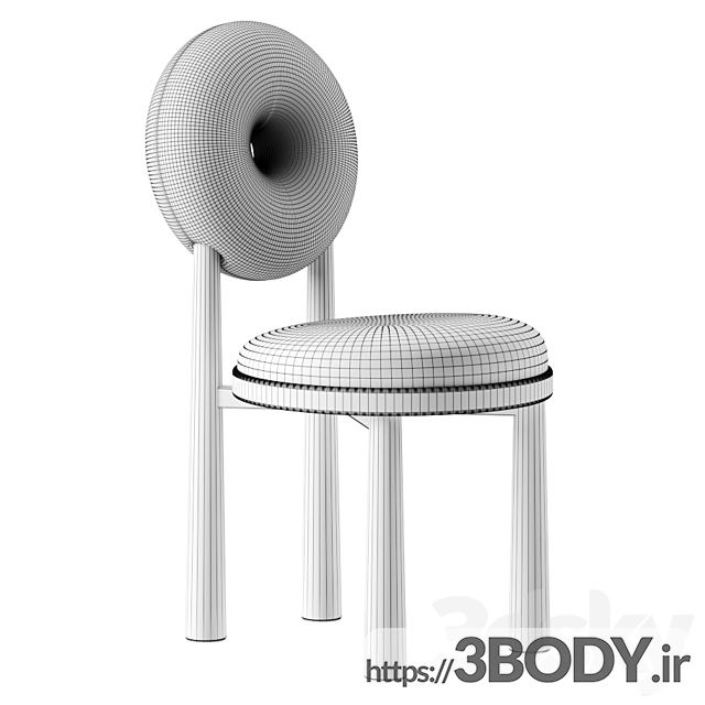 مدل سه بعدی صندلی مدرن عکس 2