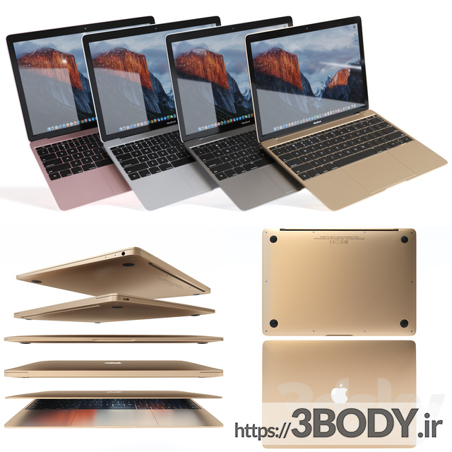 مدل سه بعدی لپ تاپ عکس 1