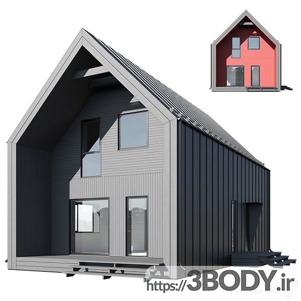 مدل سه بعدی خانه مدولار (Modular ) عکس 1
